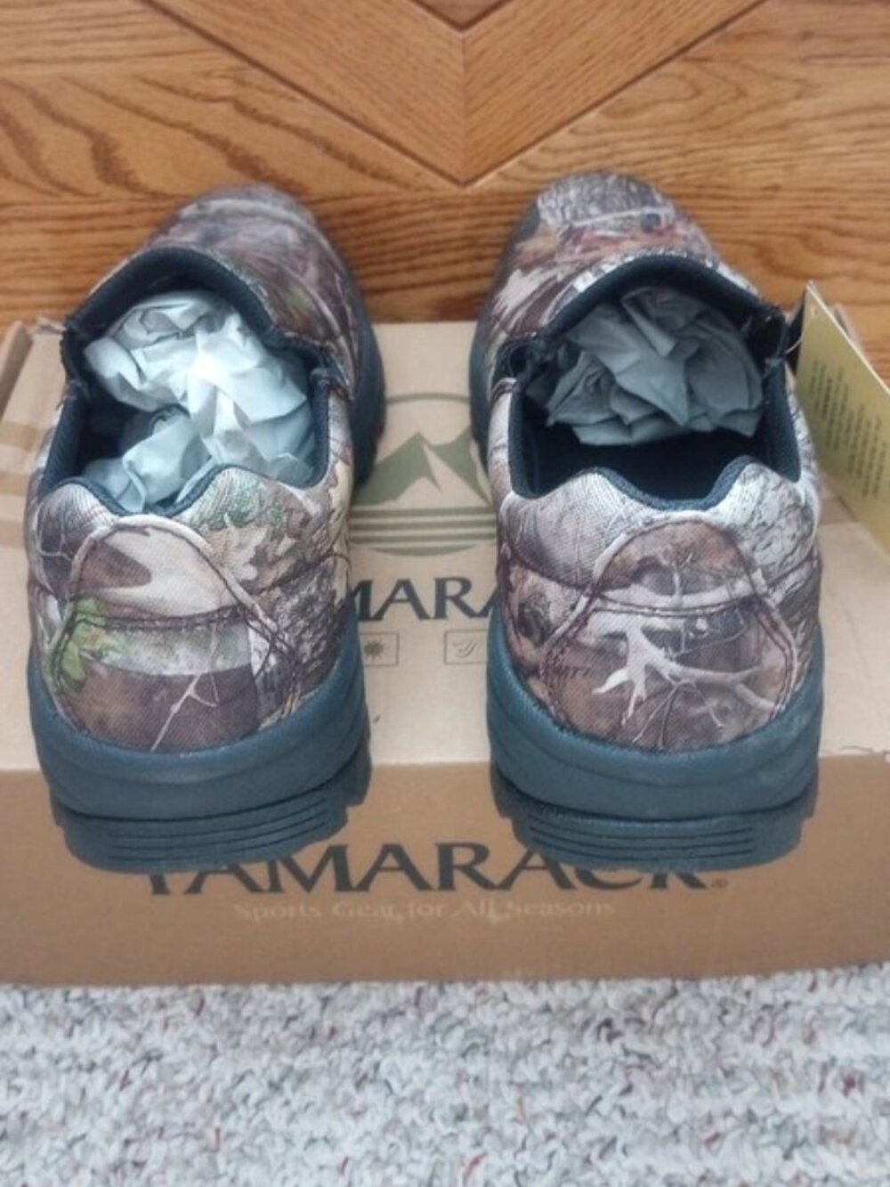 NEW Tamarack XTR Moc Slip-On Casual Camouflage Shoes, Kanati, Men's Size 8.5 M